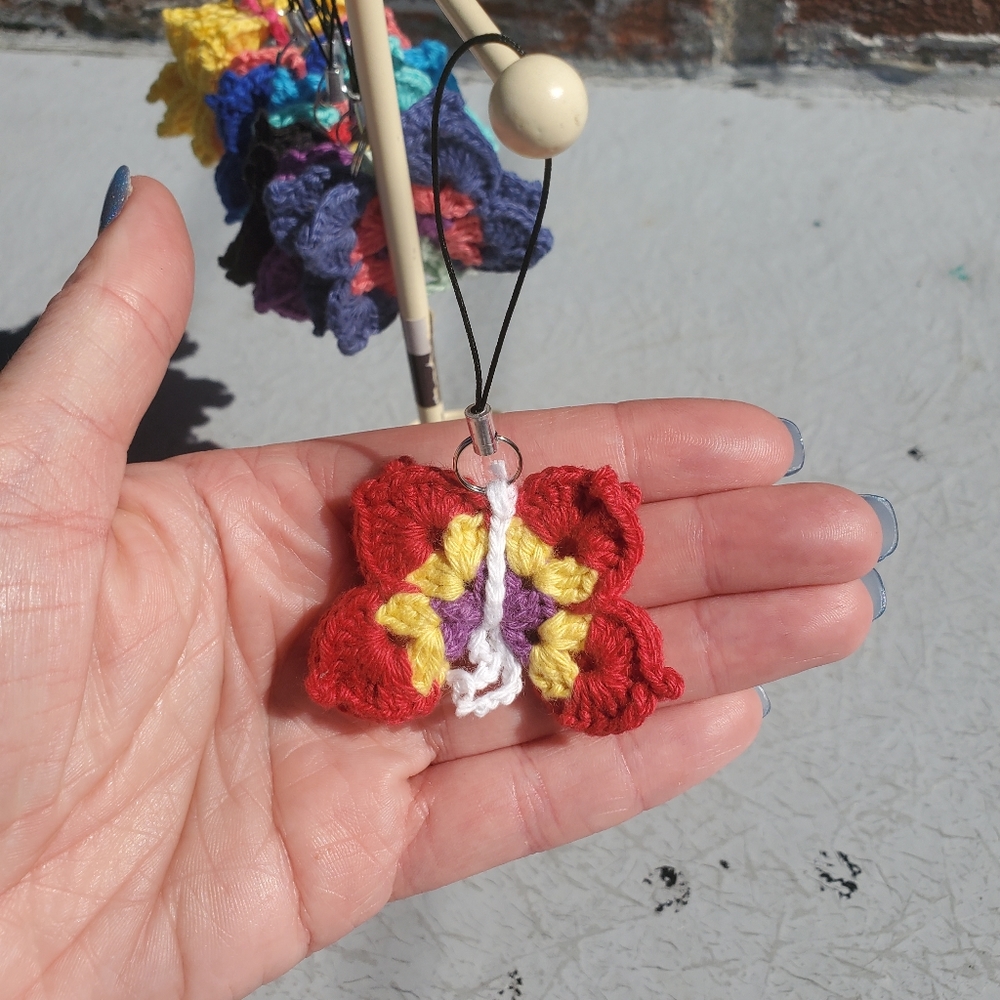 Crocheted butterfly - Handmade